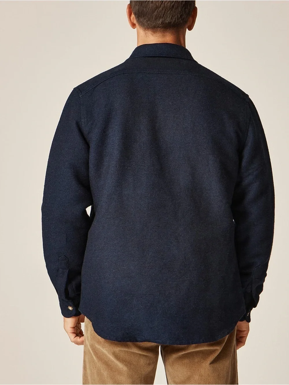 J crew indigo Heavyweight chamois workshirt in Japanese cotton